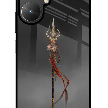 Shiv Trishul Poco M6 5G Glass Case