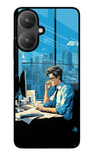 Focused Hustler (AI Generated) Poco M6 5G Glass Case