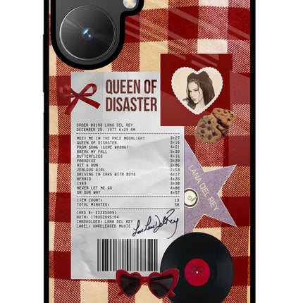 Queen of Disaster Poco M6 5G Glass Case