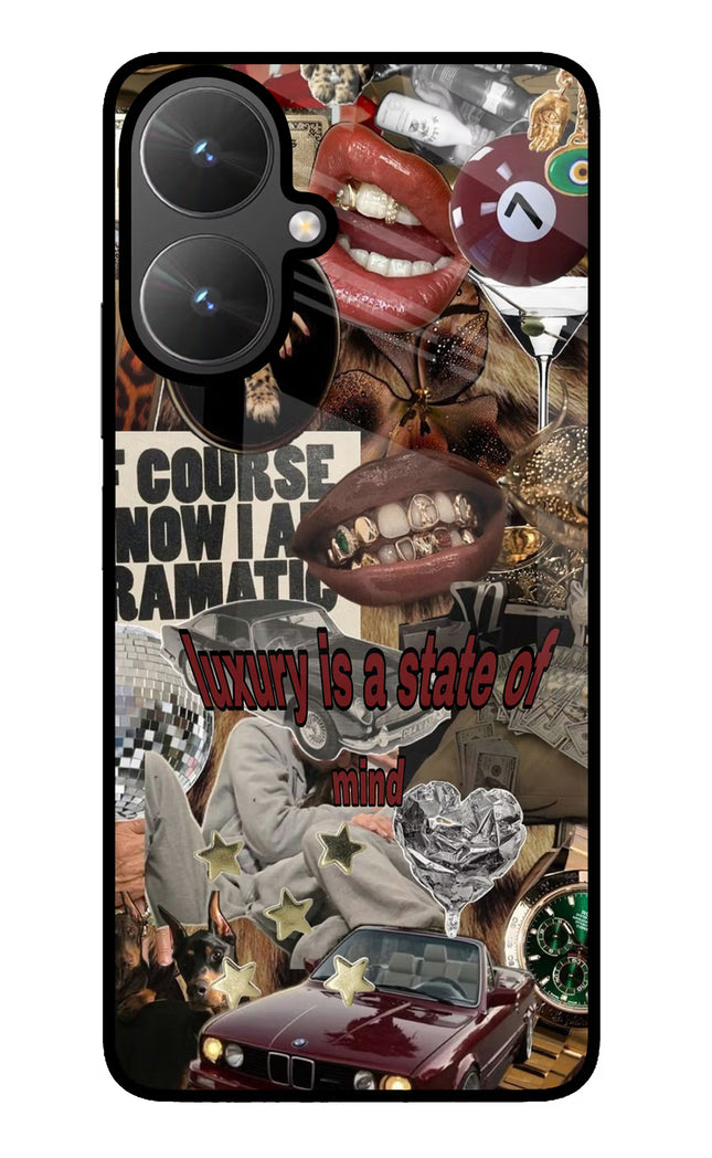 Luxury Poco M6 5G Glass Case