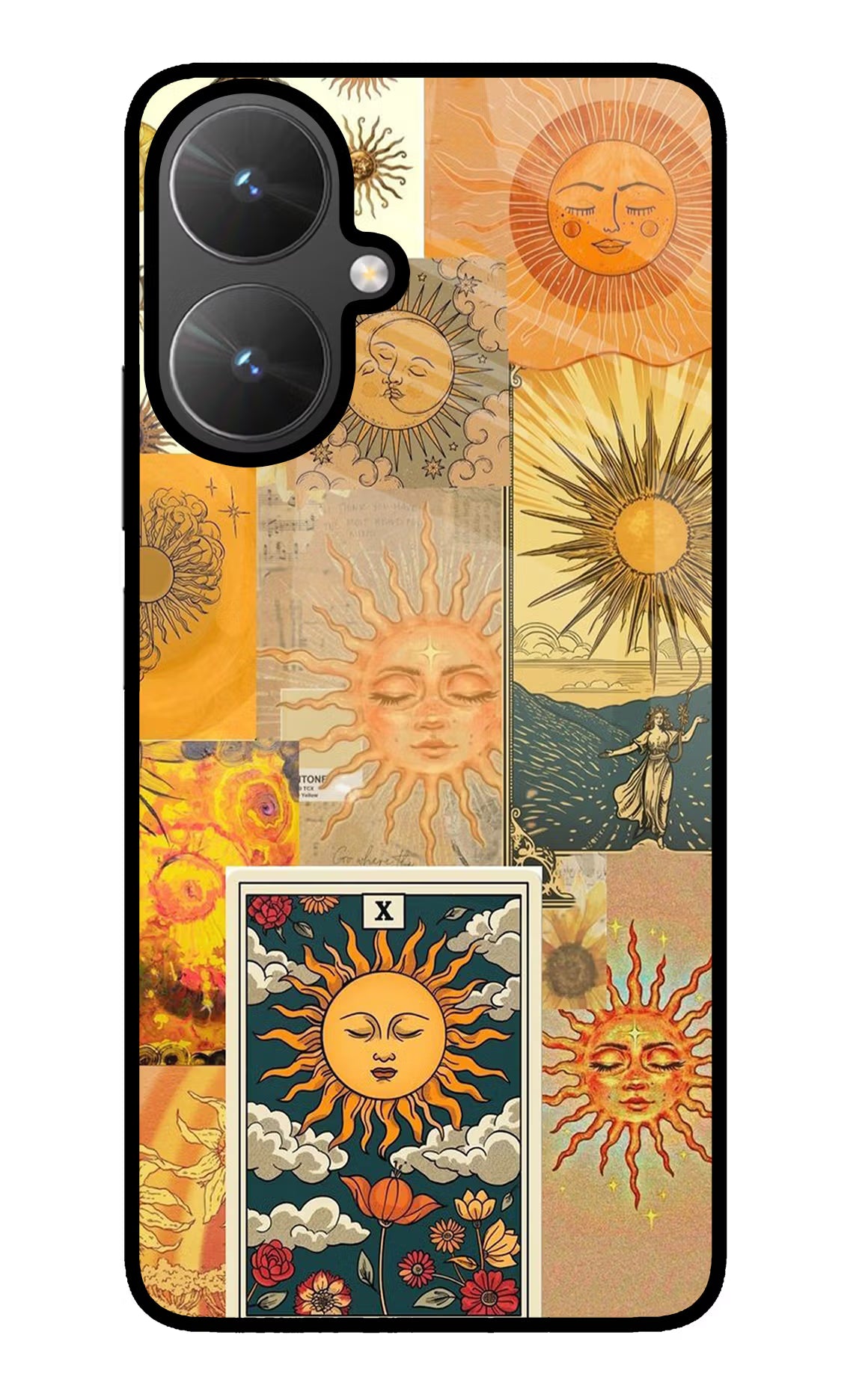 Sun Poco M6 5G Glass Case Back Cover by Casekaro