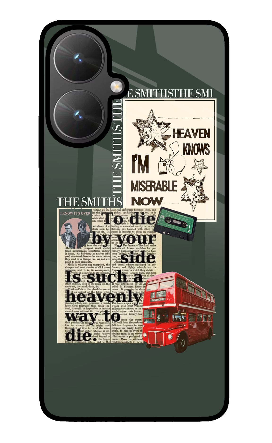 The Smiths Poco M6 5G Glass Case Back Cover by Casekaro
