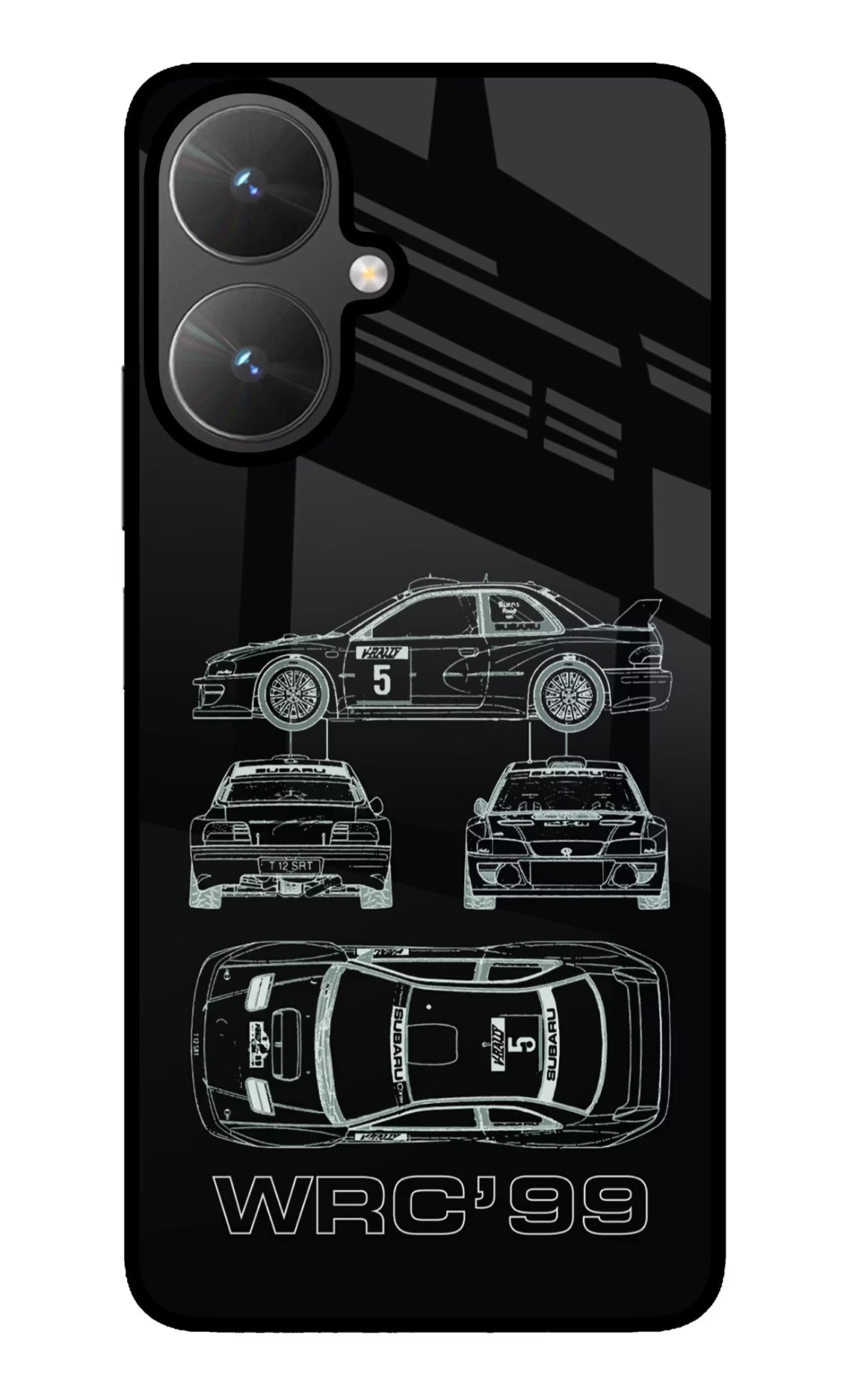 WRC'99 Poco M6 5G Glass Case Back Cover by Casekaro