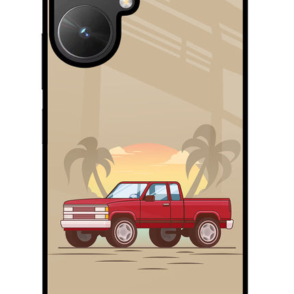 Desert Classic Drive Poco M6 5G Glass Case