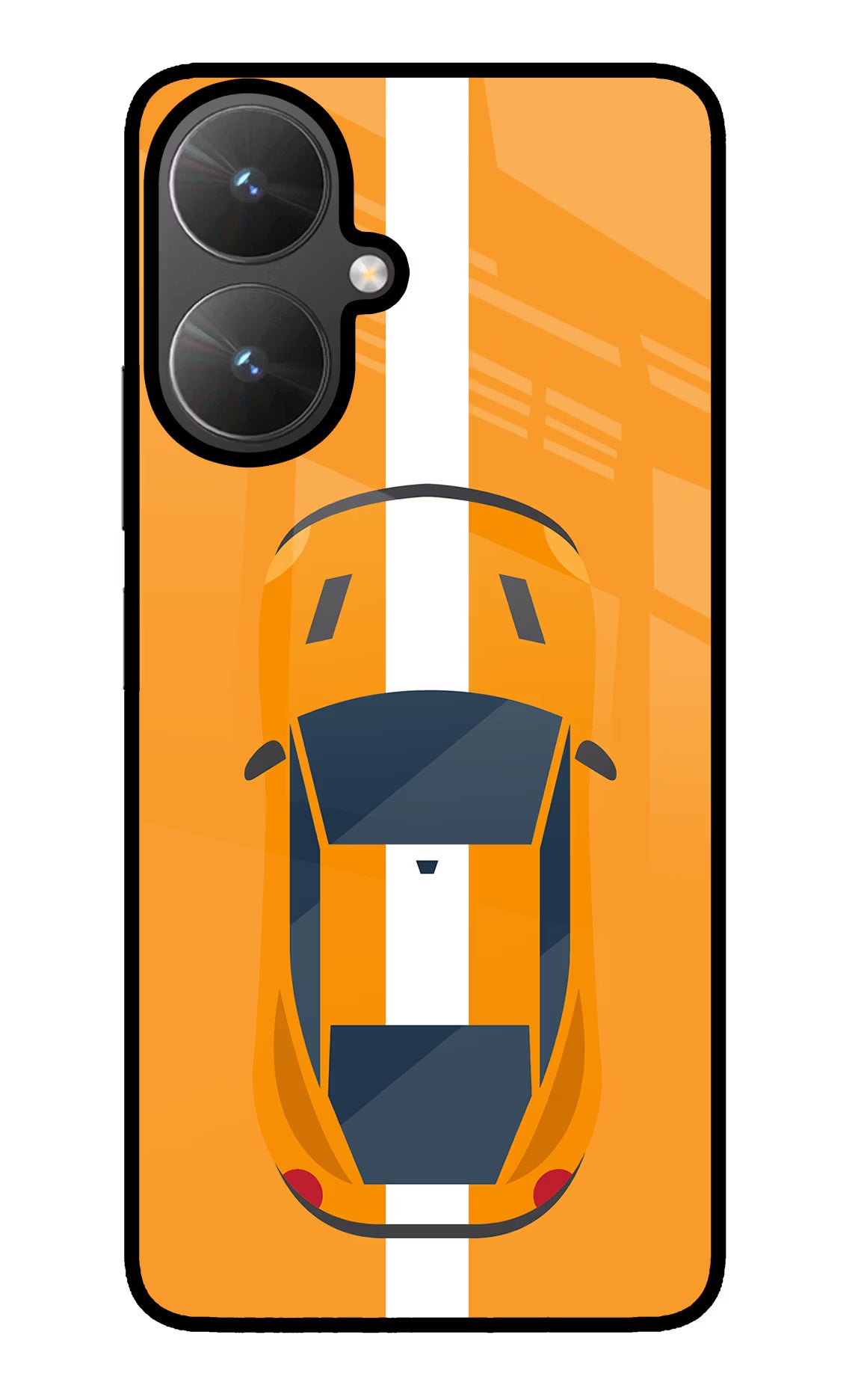 Highway Pursuit Poco M6 5G Glass Case Back Cover by Casekaro