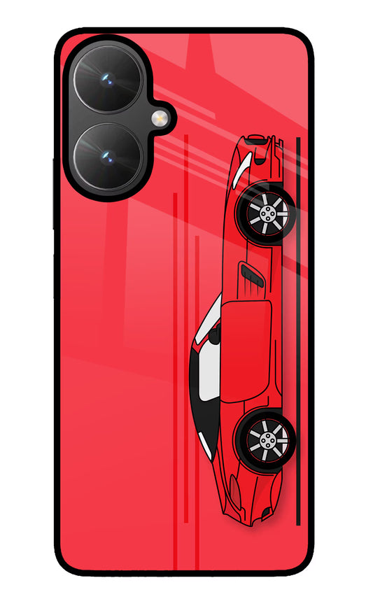 Red Velocity Poco M6 5G Glass Case