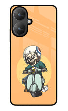 Undead Biker Poco M6 5G Glass Case