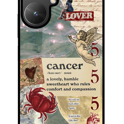 Cancer Zodiac Poco M6 5G Glass Case