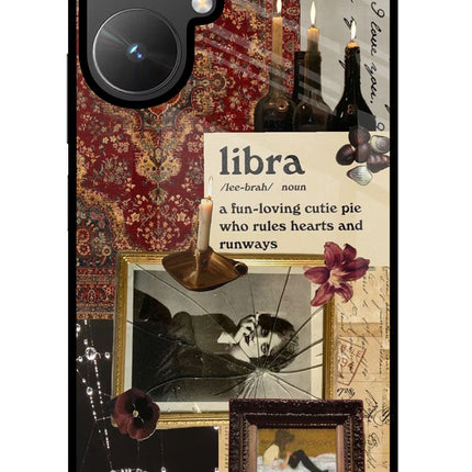 Libra Zodiac Poco M6 5G Glass Case