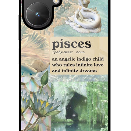 Pisces Zodiac Poco M6 5G Glass Case