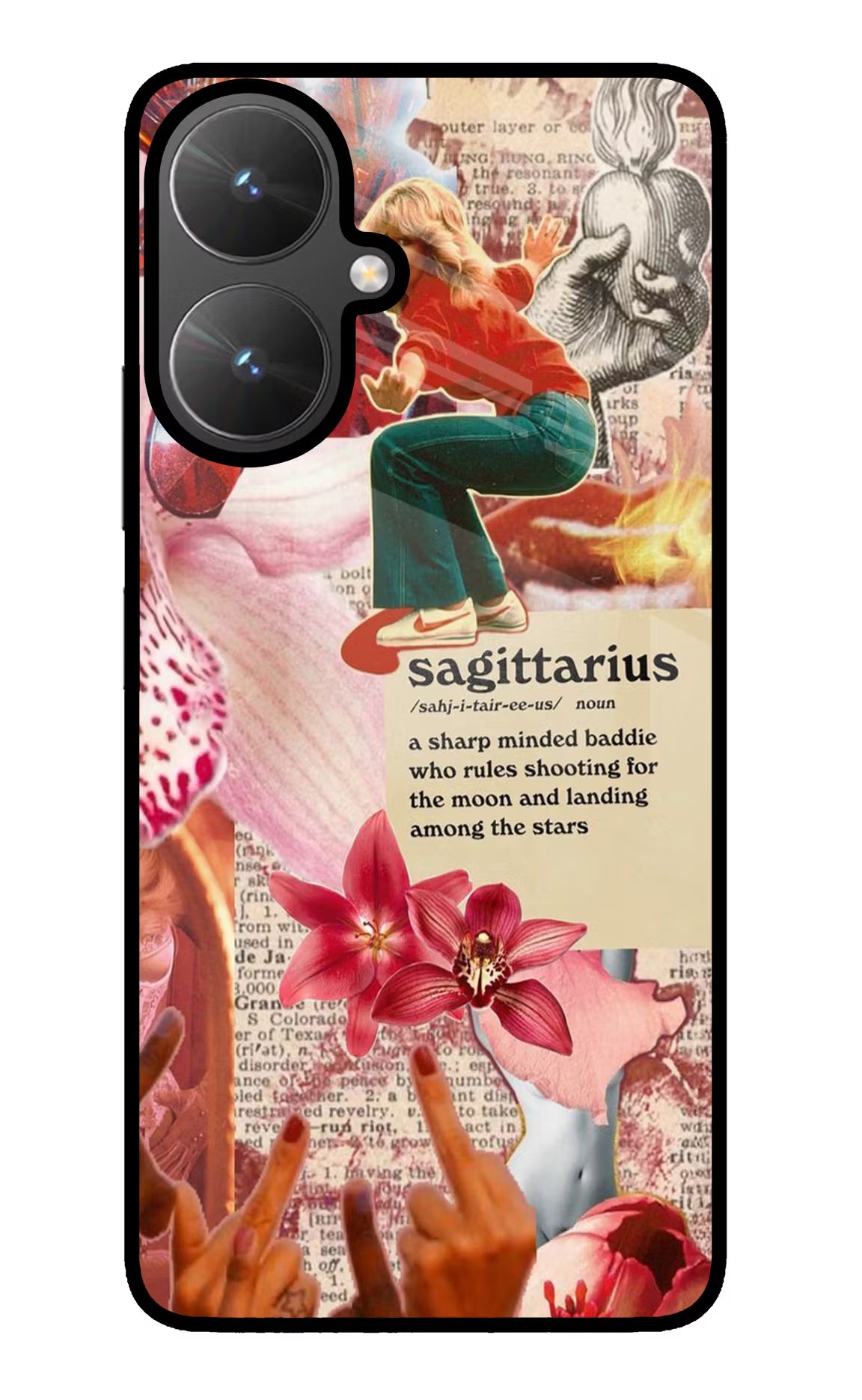 Sagittarius Zodiac Poco M6 5G Glass Case