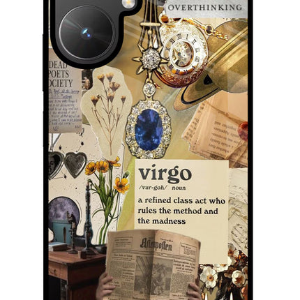 Virgo Zodiac Poco M6 5G Glass Case
