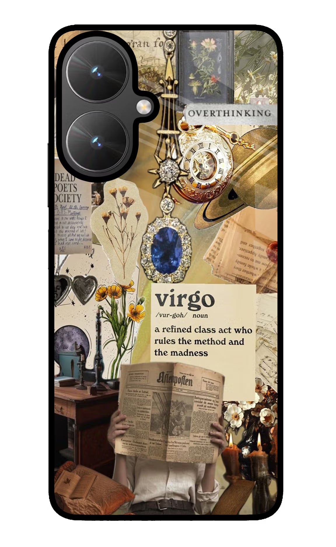 Virgo Zodiac Poco M6 5G Glass Case