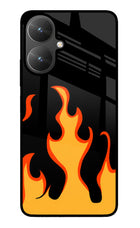 Fired Up – Black Poco M6 5G Glass Case