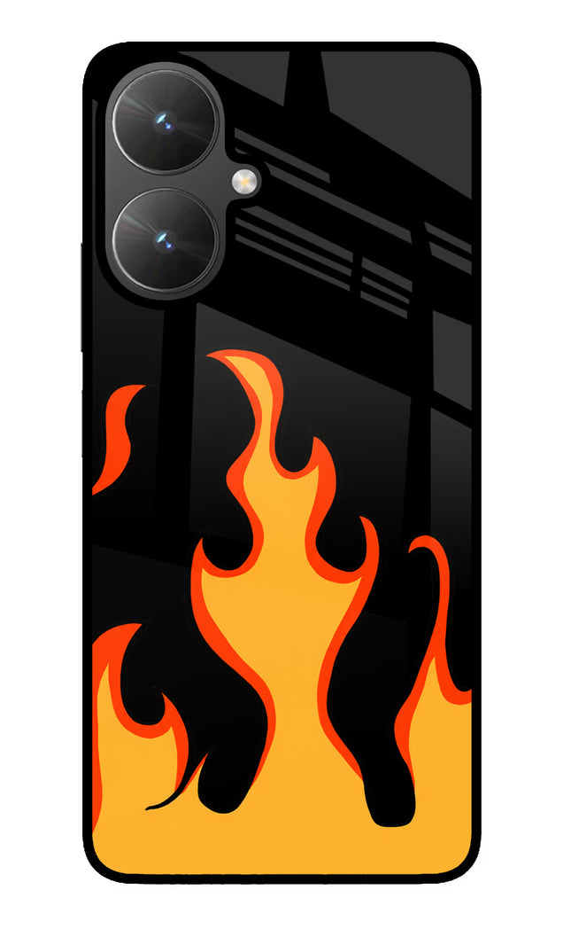 Fired Up – Black Poco M6 5G Glass Case