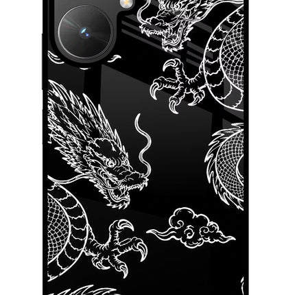 Twin Dragons Poco M6 5G Glass Case