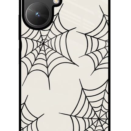 Spider Web Poco M6 5G Glass Case