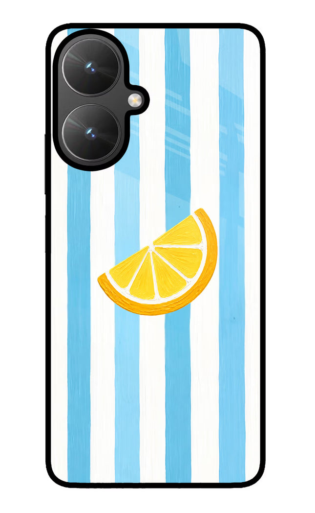 Summer Lemon Poco M6 5G Glass Case