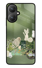 Aesthetic anime Poco M6 5G Glass Case