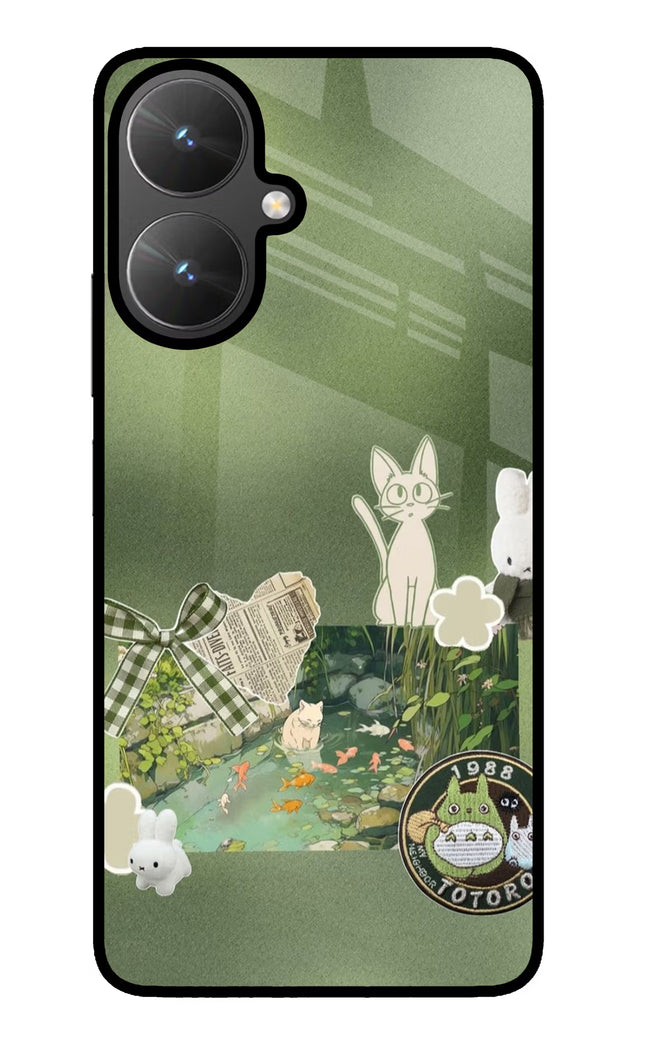 Aesthetic anime Poco M6 5G Glass Case