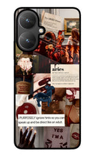 Zodiac Aries Poco M6 5G Glass Case