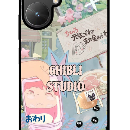 Studio Ghibli Poco M6 5G Glass Case