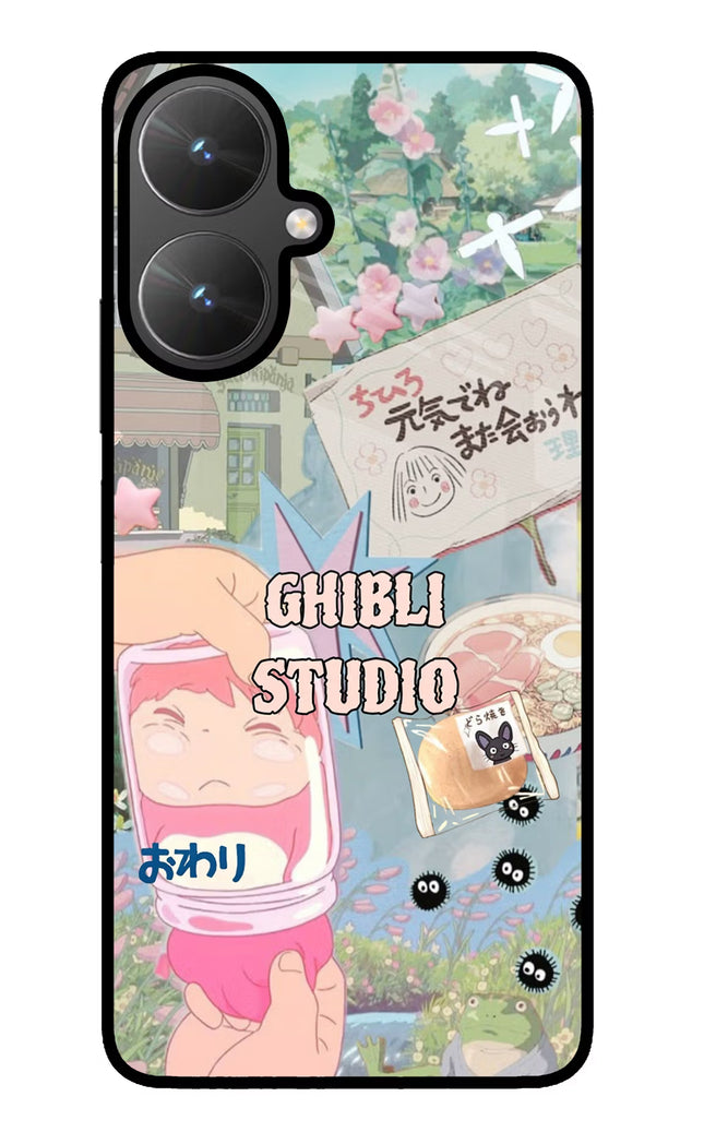 Studio Ghibli Poco M6 5G Glass Case