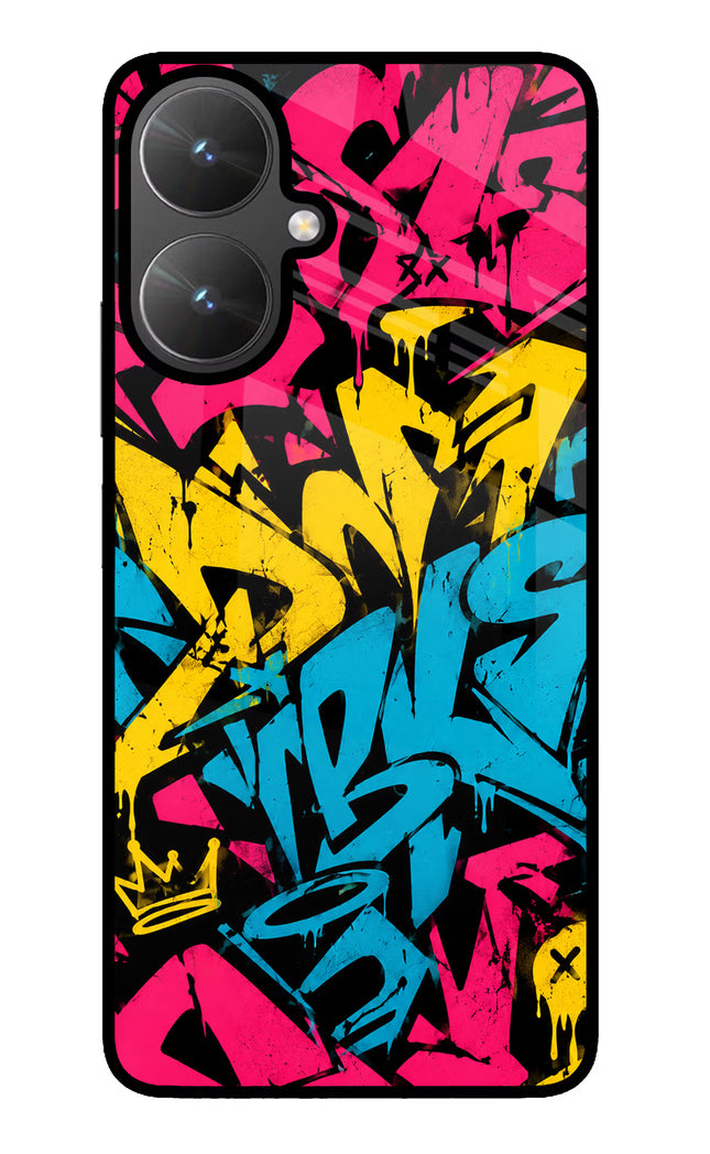 Graffiti Vibe Poco M6 5G Glass Case
