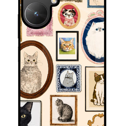 Mirror Cats Poco M6 5G Glass Case