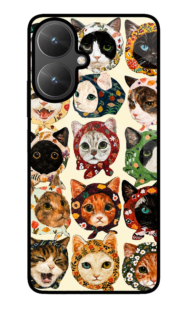Cool Cat Poco M6 5G Glass Case
