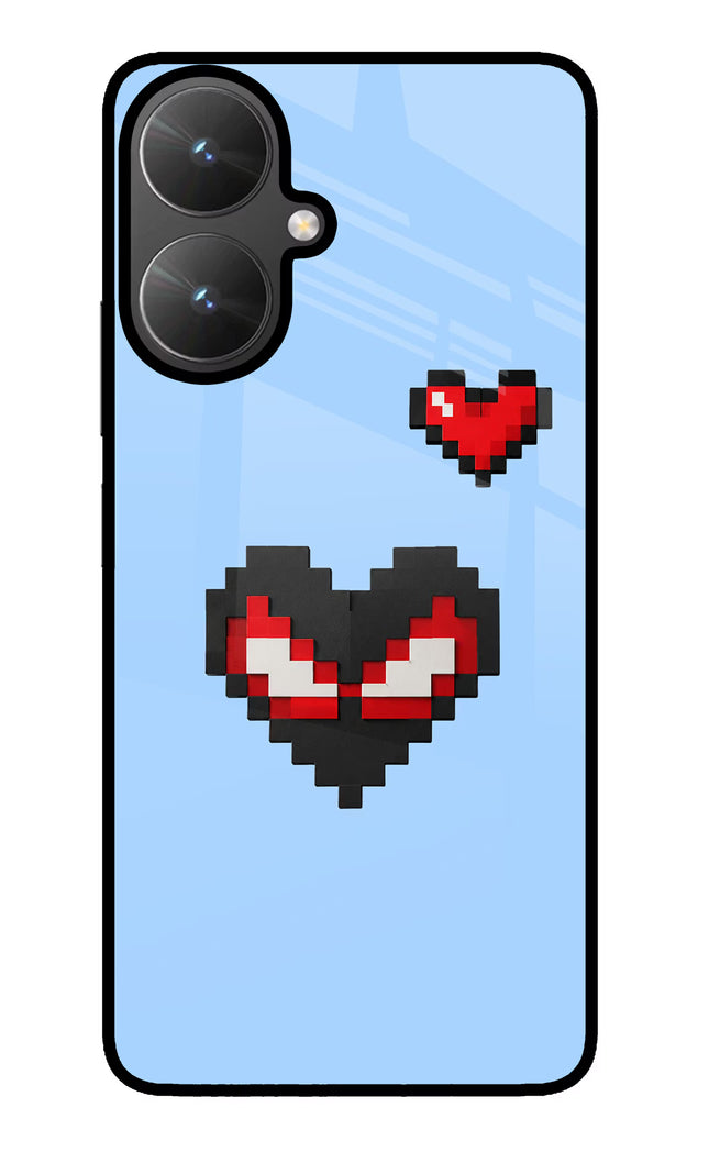Peter Heart Poco M6 5G Glass Case