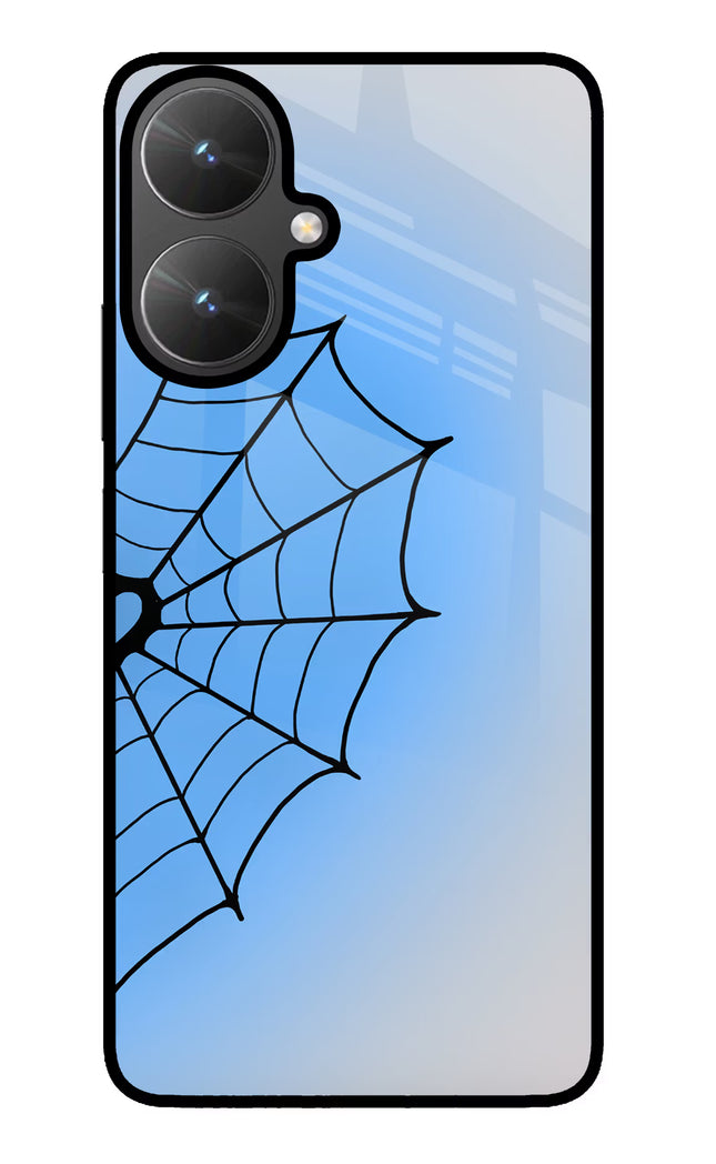 Blue Web Poco M6 5G Glass Case