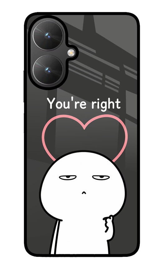 You're Right Poco M6 5G Glass Case