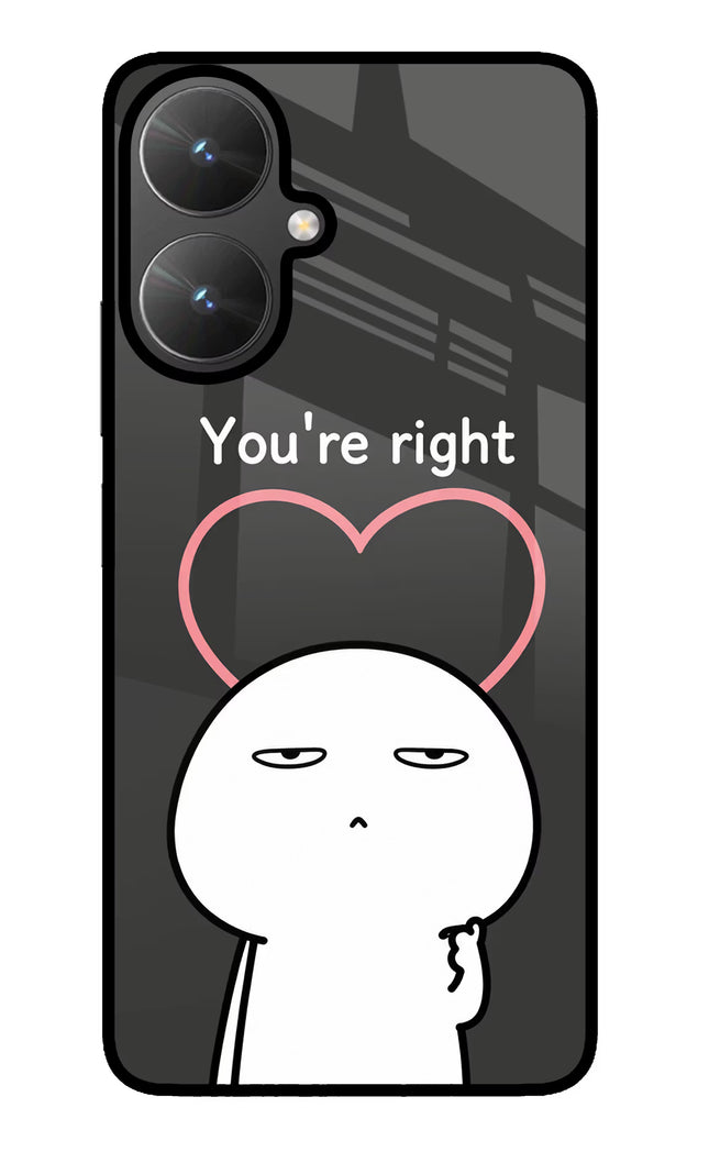 You're Right Poco M6 5G Glass Case