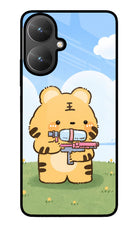Tiger Treat Poco M6 5G Glass Case