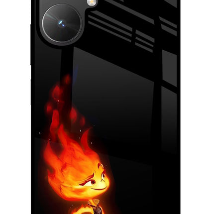 Ember Flame Poco M6 5G Glass Case