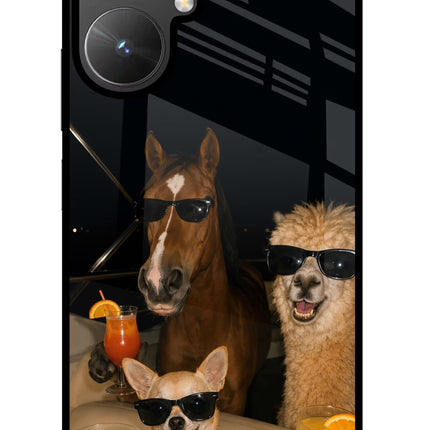 Party Squad Poco M6 5G Glass Case