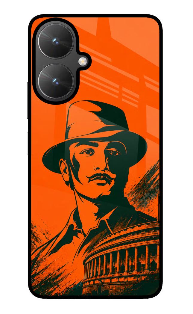 Bhagat Singh Legacy Poco M6 5G Glass Case