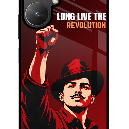Bhagat Singh Revolution Poco M6 5G Glass Case