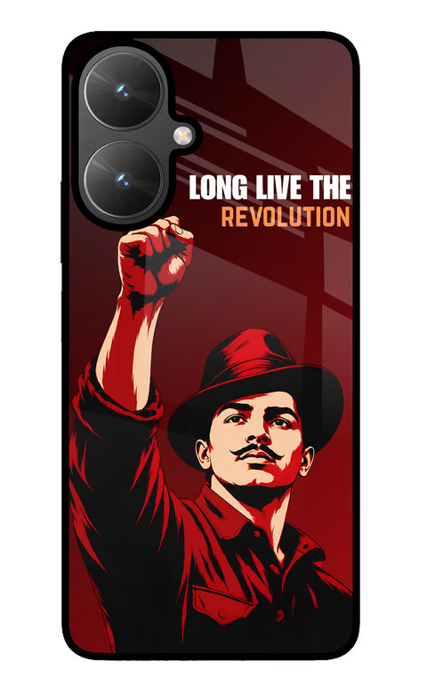 Bhagat Singh Revolution Poco M6 5G Glass Case