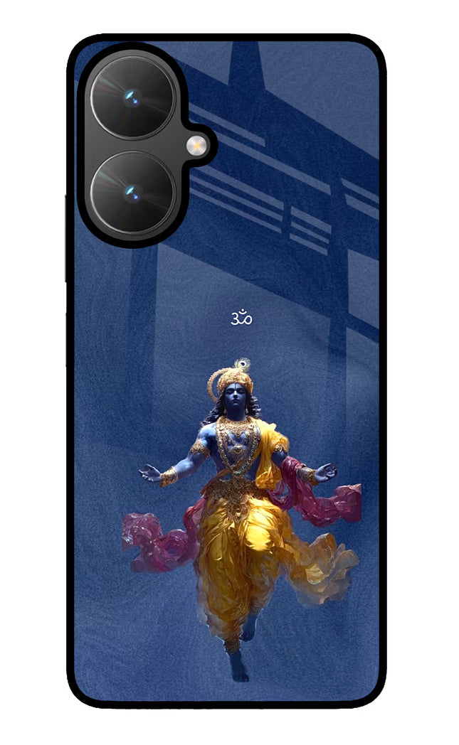 Cosmic Krishna Poco M6 5G Glass Case
