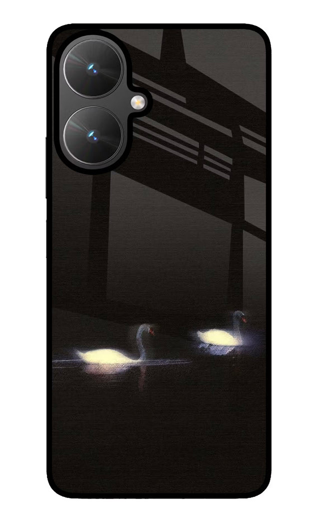 Silent Swans Poco M6 5G Glass Case
