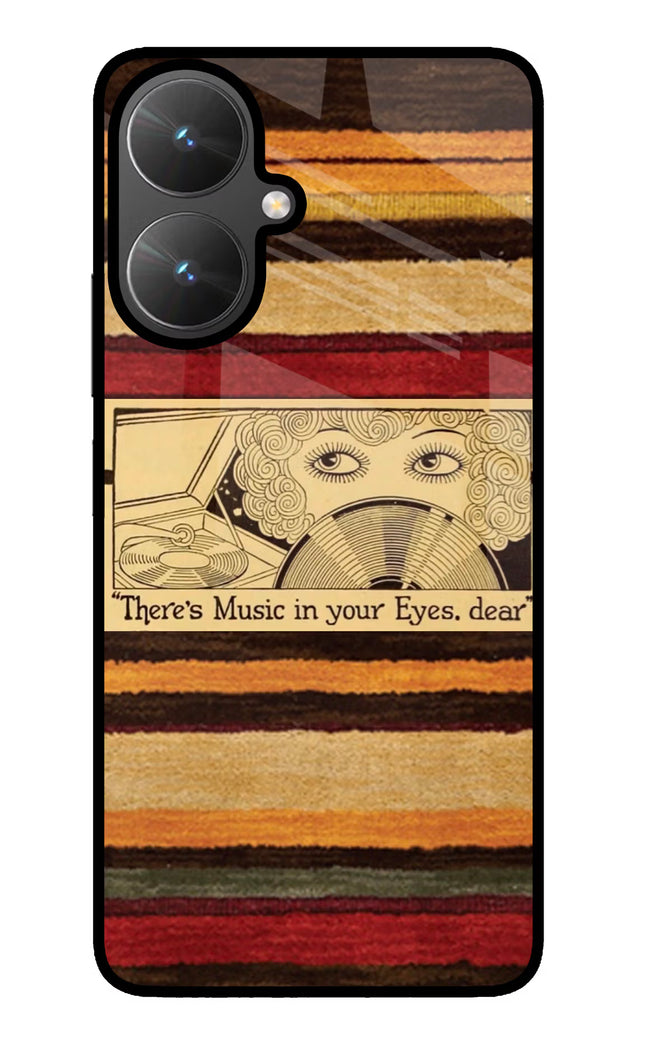 Vinyl Stripes Poco M6 5G Glass Case