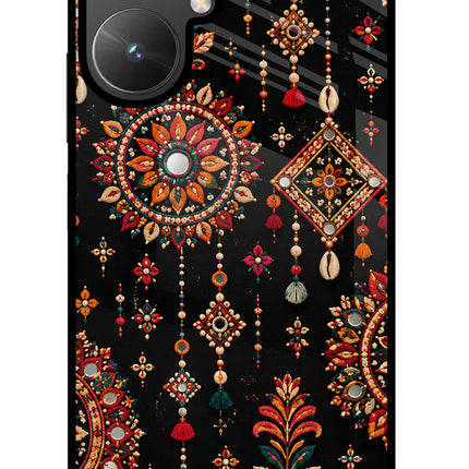 Boho Noir Poco M6 5G Glass Case