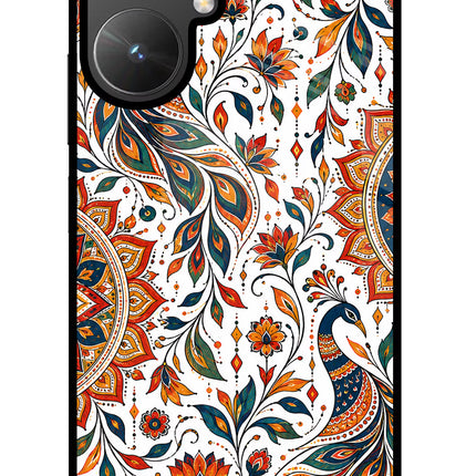 White Mayura Poco M6 5G Glass Case
