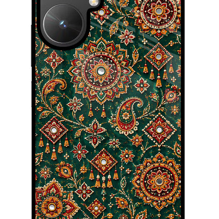 Green Pataka Poco M6 5G Glass Case