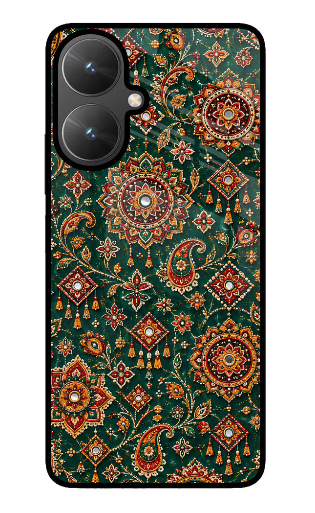 Green Pataka Poco M6 5G Glass Case