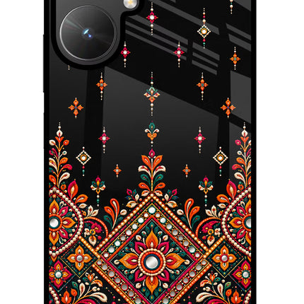 Noir Mehfil Poco M6 5G Glass Case