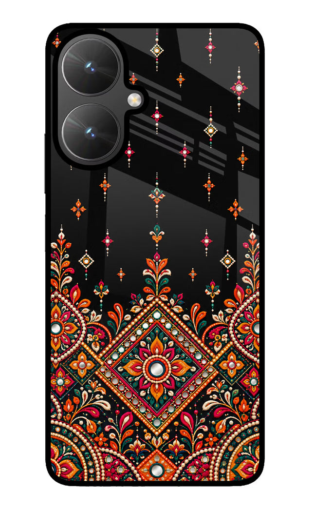 Noir Mehfil Poco M6 5G Glass Case