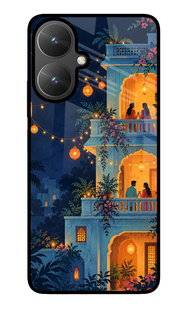 Balcony Glow Poco M6 5G Glass Case